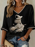 Women'S Witch Printed T-Shirt