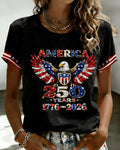 U.S. 250th Anniversary Totem Crew Neck Short Sleeve Tshirt