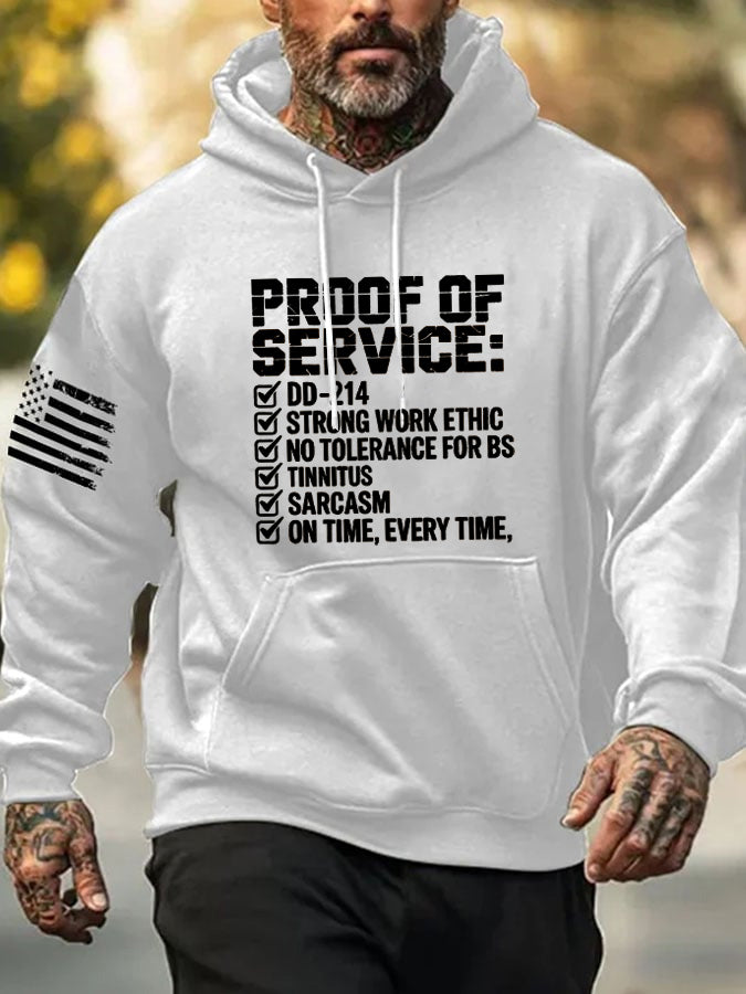 Proof Of Service Pattern 100% 300g Cotton Classic Hoodie