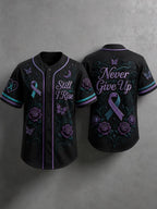 Mental Health Floral Art Print Casual Shirt