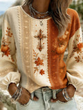 Women'S Autumn Cotton And Linen Top