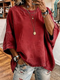 Women's Vintage Distressed Washed Oversized T-Shirt