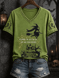 Women's Autumn Halloween Witch Top