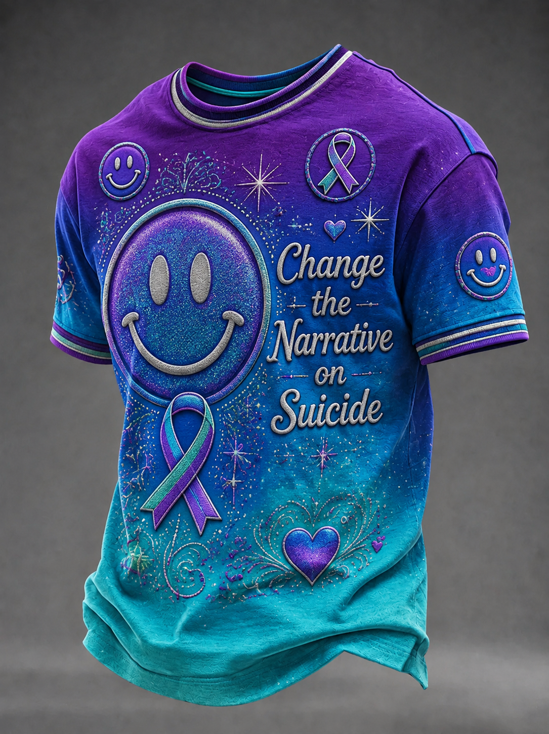 Men's Suicide Prevention Awareness Short-Sleeve T-Shirt