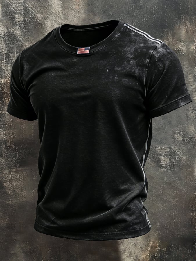 Men's Vintage Pure Cotton Washed & Faded T-Shirt