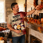 Mommy Daddy Of The Meownsters Cats - Personalized Shirt - Halloween Gift For Cat Lovers