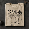 Halloween Grandma Mom Spooky Spiders - Personalized Shirt