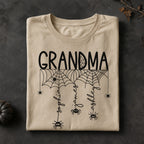 Halloween Grandma Mom Spooky Spiders - Personalized Shirt