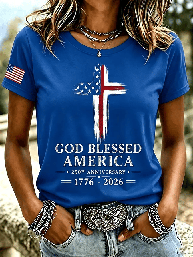 Women's America 1776-2026 Freedom Print T-shirt