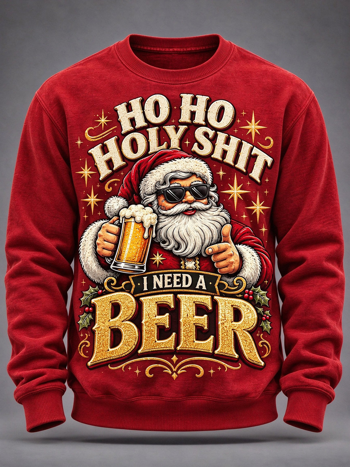 Men's Christmas Print Casual Hoodie