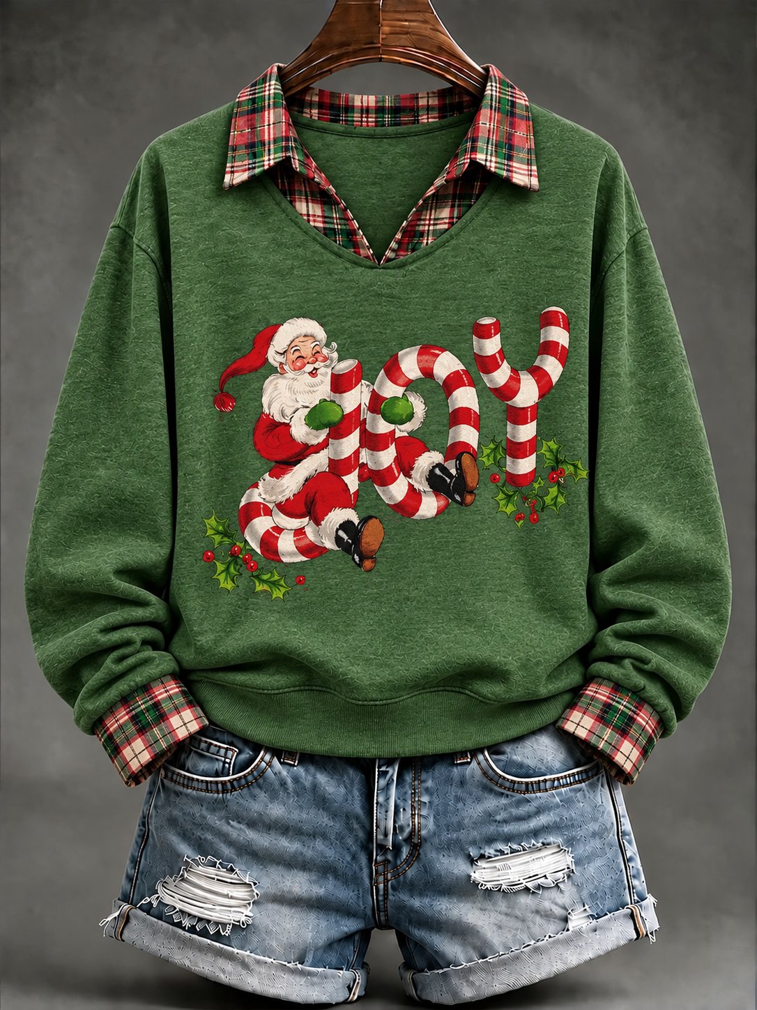 Damen-Weihnachts-Freizeit-Sweatshirt