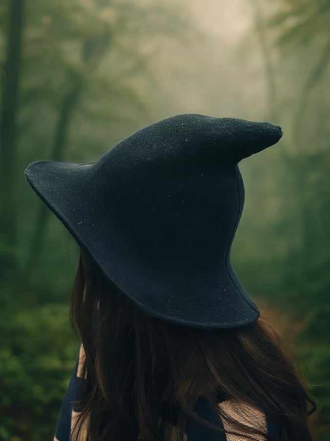 🔥HOT SALE🔥Halloween wool knitted witch hat