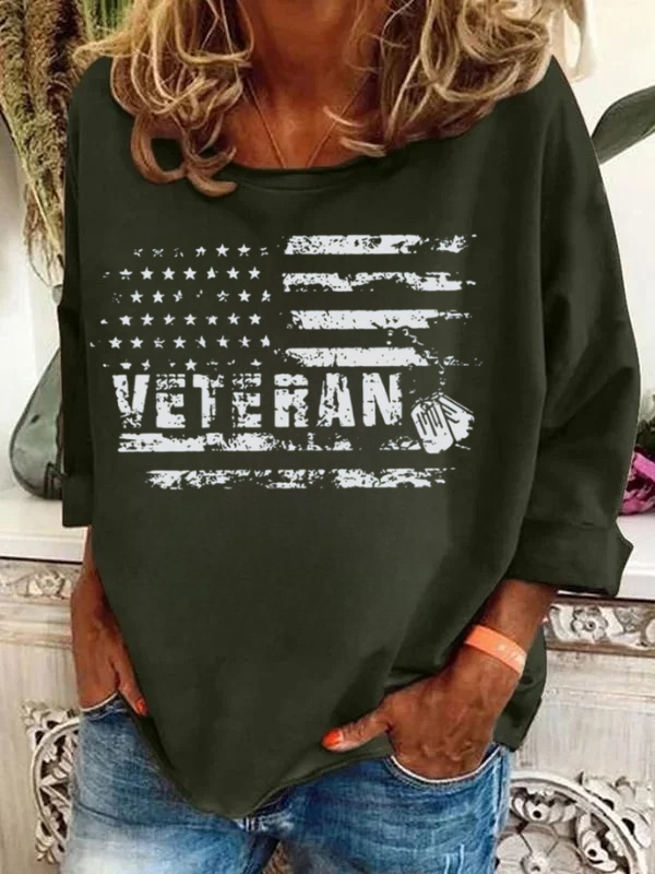Women's Veteran Long Sleeve T-Shirt