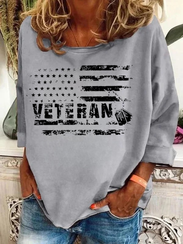 Women's Veteran Long Sleeve T-Shirt