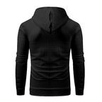 Men's Pullover Plaid Jacquard Hoodie