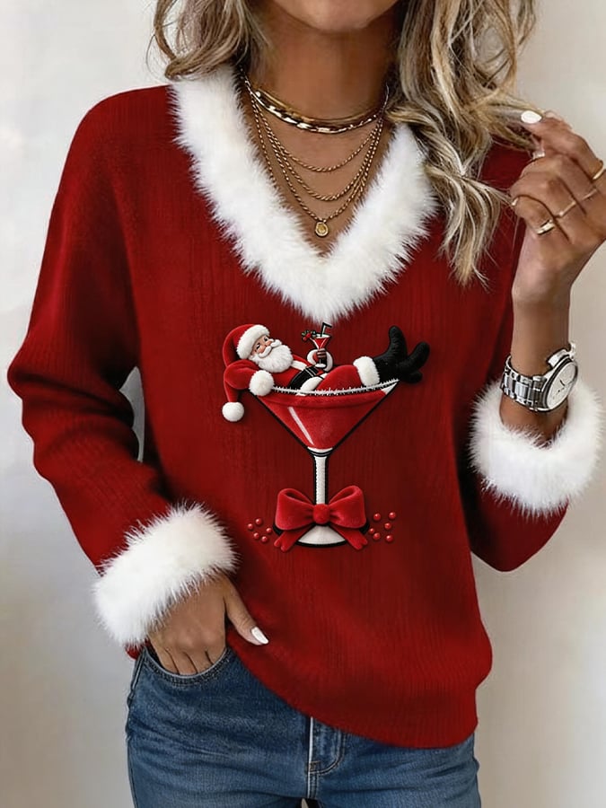 Women’S Casual Printed Patchwork Sweatshirt
