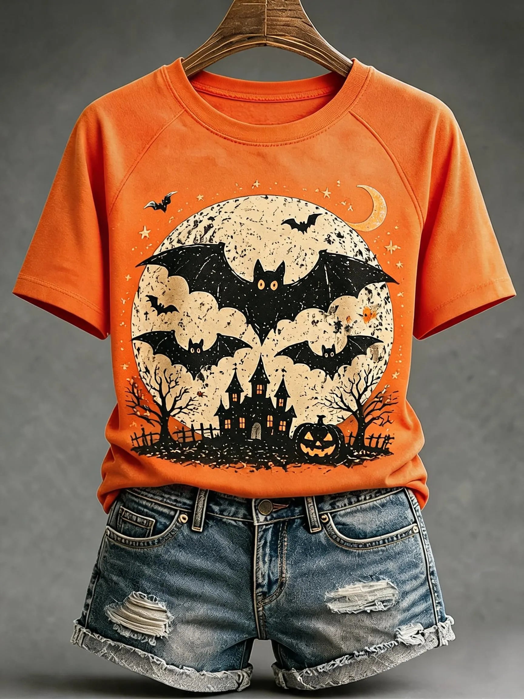 Women'S Fall Batwing Cotton T-Shirts