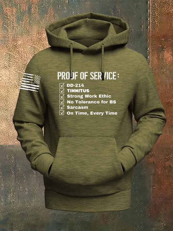 Proof Of Service  Pattern 100% 300g Cotton Classic Hoodie