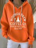 🔥HOT SALE🔥Women's Letter Printed Striped Casual Hooded Sweatshirt