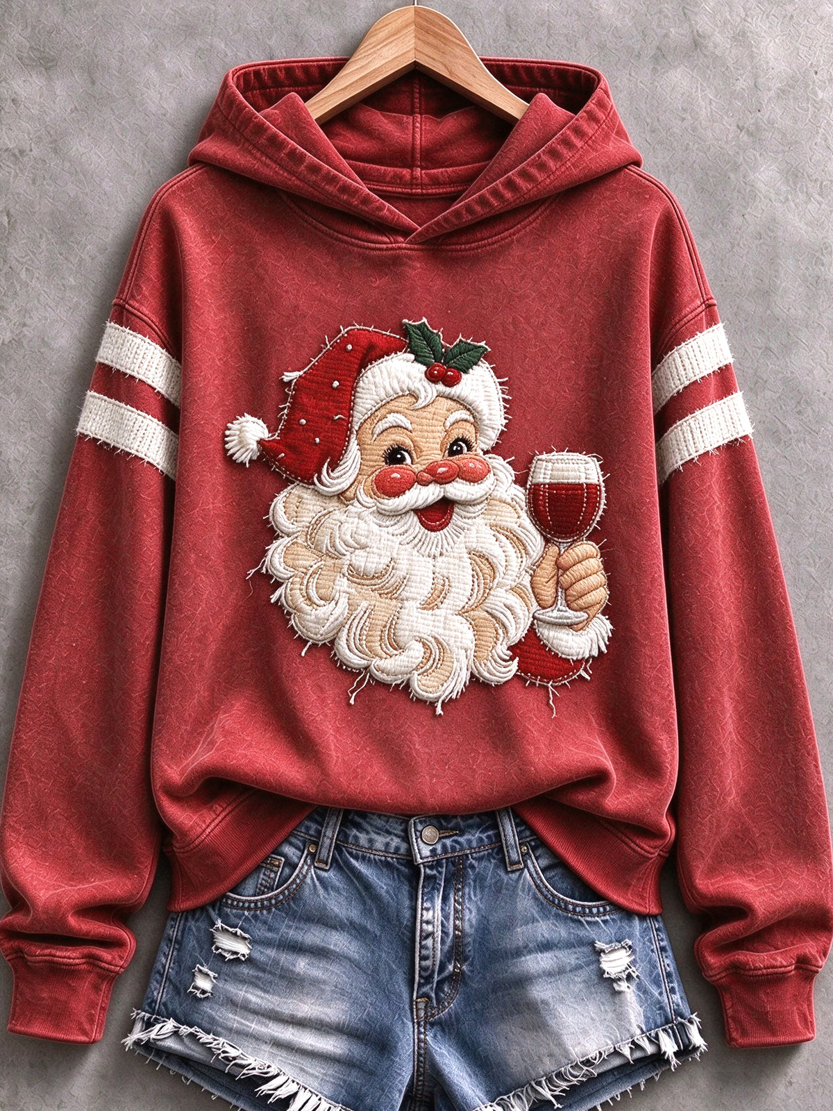 Women's Santa Claus Hooded Sweatshirt