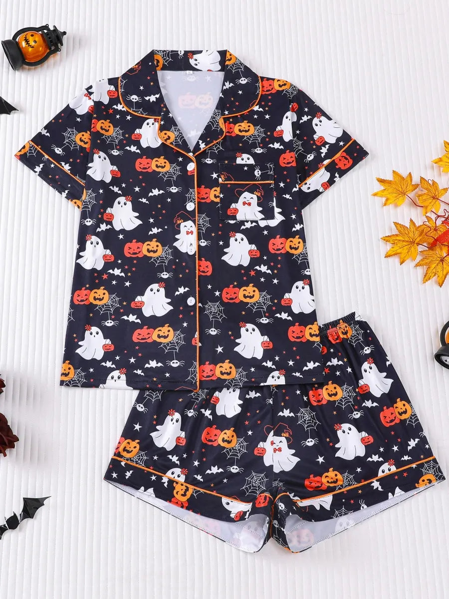 🎃 Women’s Halloween Pajama Set — Silky-Soft, Cute & Spooky-Cozy 👻