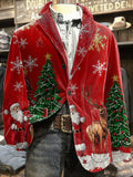 Men's Retro Christmas Casual Blazer