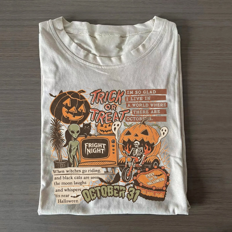 Retro Halloween Collage T-shirt