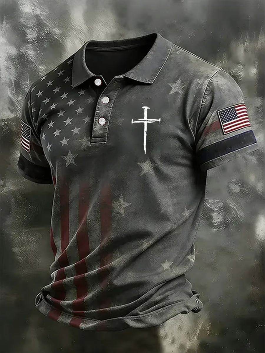 Men's Faith Print Casual Top