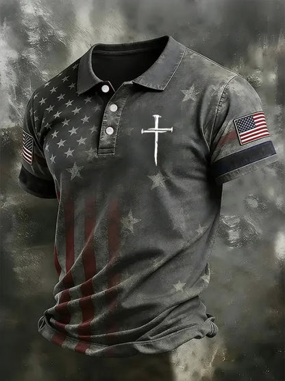 Men's Faith Print Casual Top