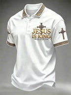 Men's Jesus Print Casual Top