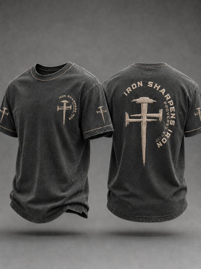 Men's Christian Iron Sharpens Iron Short Sleeve T-shirt