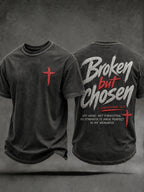 Men's Christian Broken But Chosen Cross Short Sleeve T-shirt