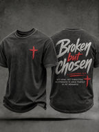 Men's Christian Broken But Chosen Cross Short Sleeve T-shirt