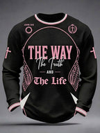 Men's The Way The Truth And The Life Waffle Long Sleeve T-Shirt