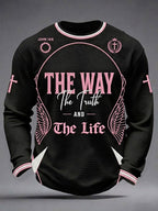 Men's The Way The Truth And The Life Waffle Long Sleeve T-Shirt