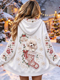Women's Christmas Poodle-Print Jackets