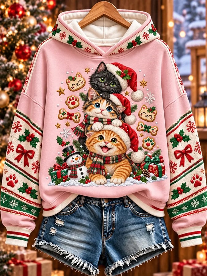 Women's Christmas Print Sweatshirt