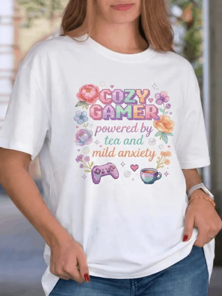 Cozy Gamer Box Fit Cotton T-Shirt