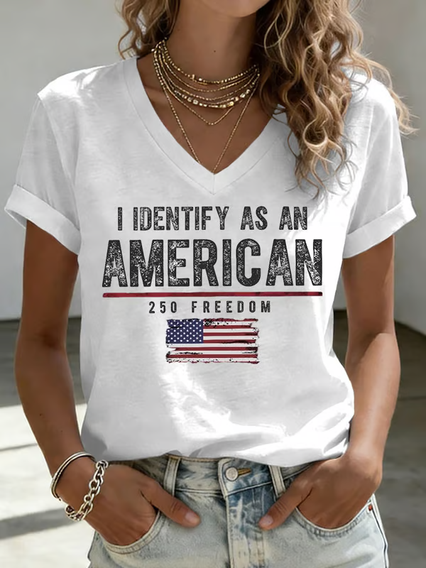 Women'S 250Th Anniversary Print Short-Sleeved T-Shirt