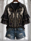 Women's Halloween Print Shirt
