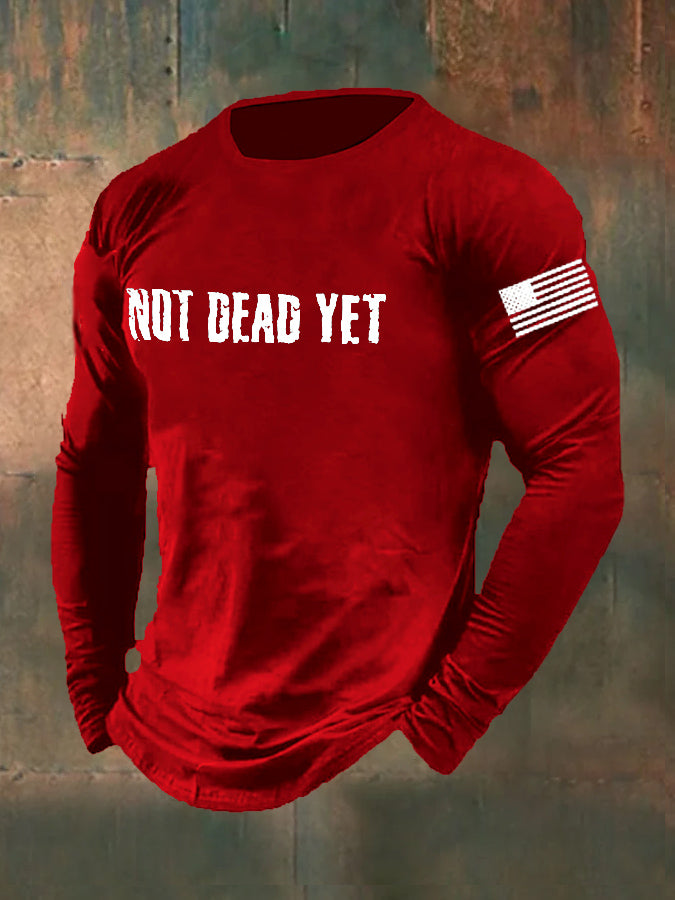 Men's Not Dead Yet Veterans Day Top