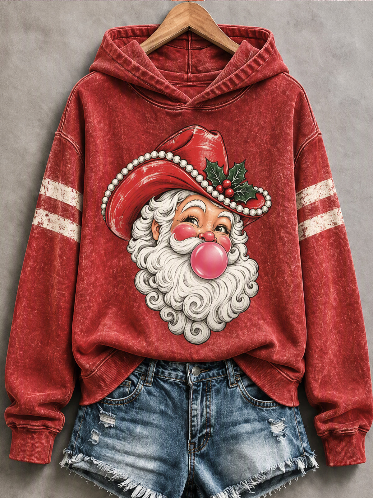 Women's Santa Claus Hooded Sweatshirt