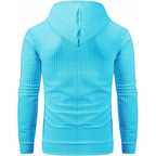 Men's Pullover Plaid Jacquard Hoodie
