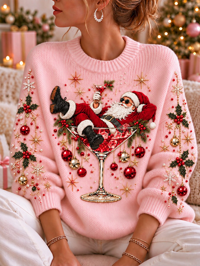 Women's  Christmas  Print Top