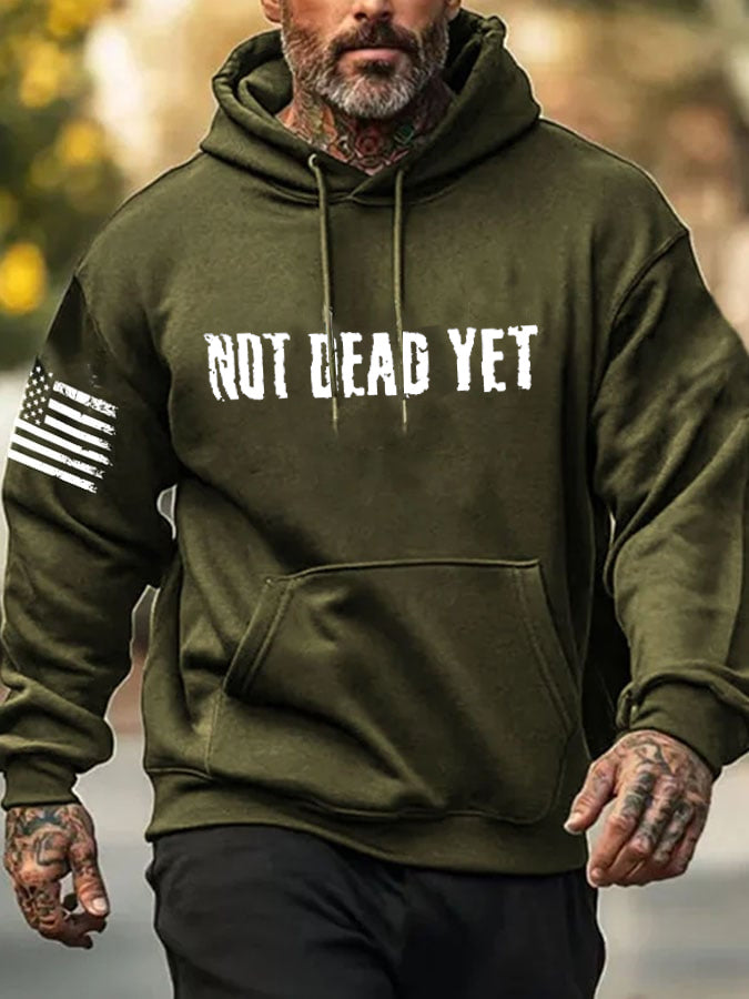 Not Dead Yet Pattern 100% 300g Cotton Classic Hoodie
