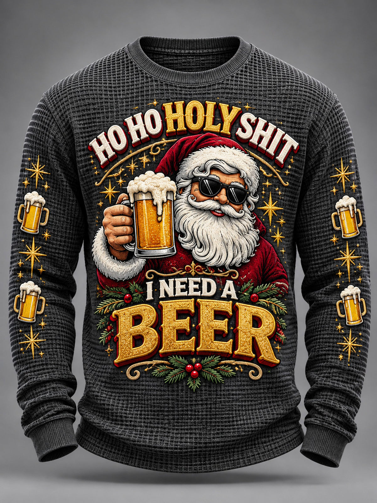 Men's Christmas Print Casual Hoodie