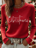 Women's Christmas-themed Art Print Top