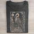 Great Blue Heron Block Print Unisex T-Shirt