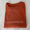 Embroidered Overstimulated T-shirt