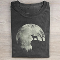 French Bulldog Dog And Moon T-shirt